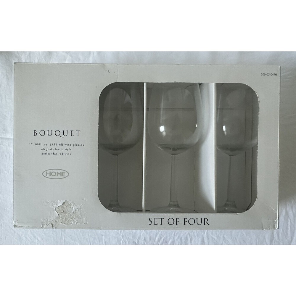Vintage Target Home Brand 4pc Wine Glass Set One Size Clear Made in Netherland